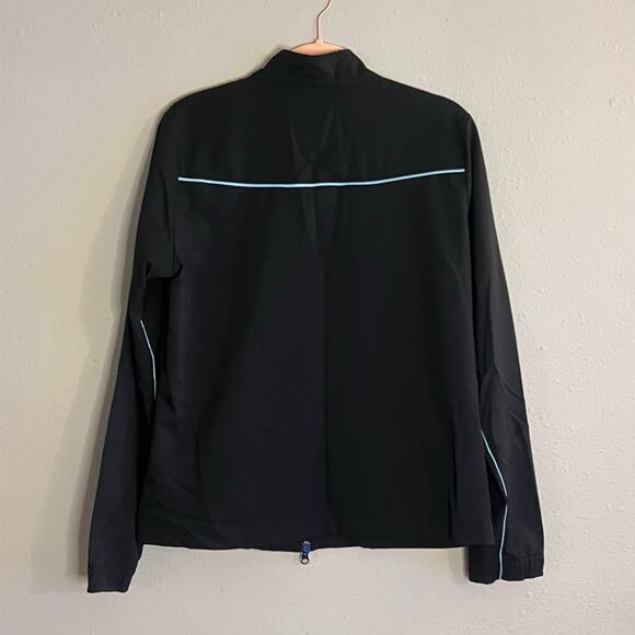 Nike Sportswear Full-Zip Jacket Black Size Large Vintage Windbreaker - Picture 2 of 7